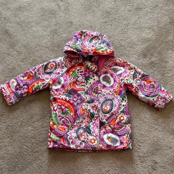 Hanna Andersson Other - Hanna Anderson Colorful Paisley Kids Hooded Jacket 5T